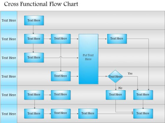 Business Framework Cross Functional Flowchart PowerPoint Presentation