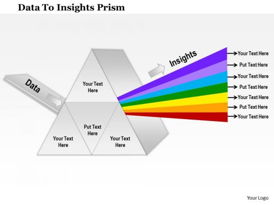 Business Framework Data To Insights Prism PowerPoint Presentation