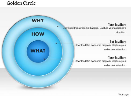 Business Framework Golden Circle PowerPoint Presentation