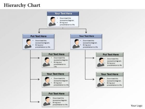Business Framework Hierarchy Chart PowerPoint Presentation
