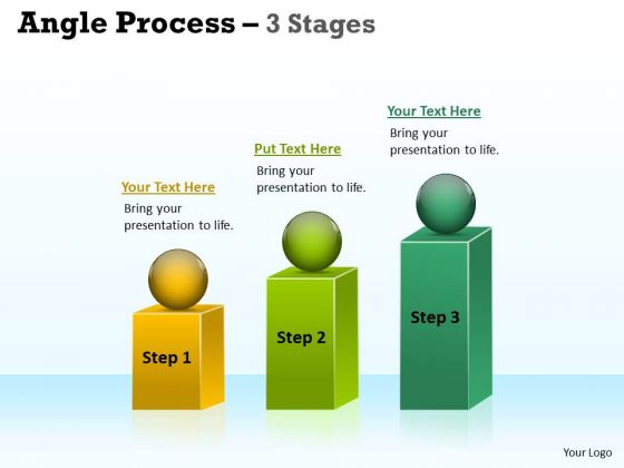 Business Framework Model Angle Process With 3 Stages Marketing Diagram