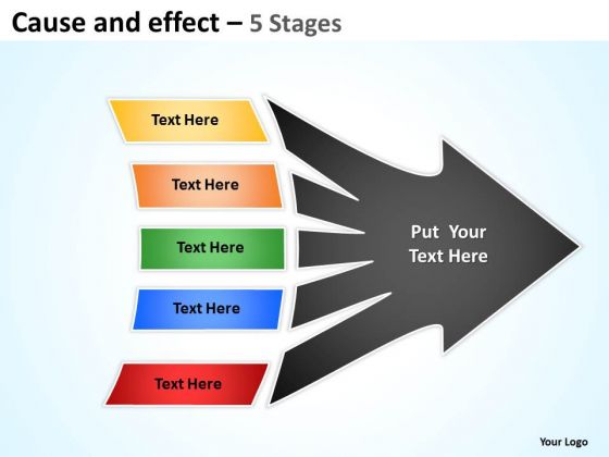 Business Framework Model Cause And Effect Step 5 Strategy Diagram