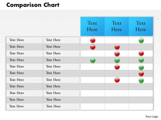 Business Framework Model Comparison Chart And Business Report Strategy Diagram