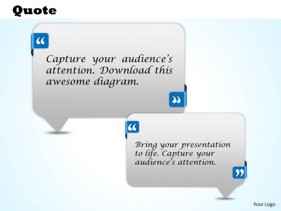 Business Framework Model Customer Testimonials Quotes PowerPoint Slides And Diagrams Sales Diagram