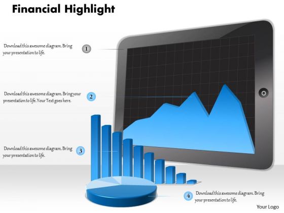 Business Framework Model Digital Illustration Of Financial Reports Marketing Diagram