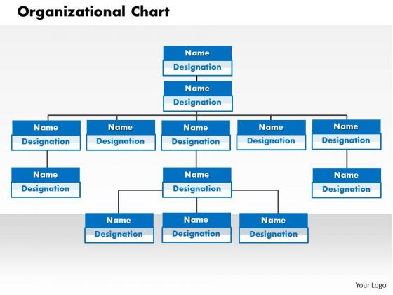 Business Framework Organization Chart In PowerPoint PowerPoint Presentation