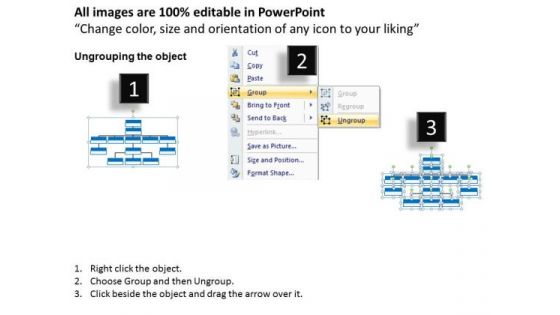 Business Framework Organizational Chart PowerPoint Presentation