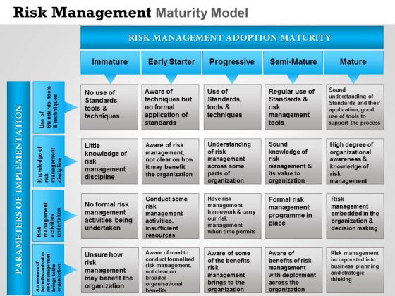 Business Framework Risk Management Maturity Model PowerPoint Presentation