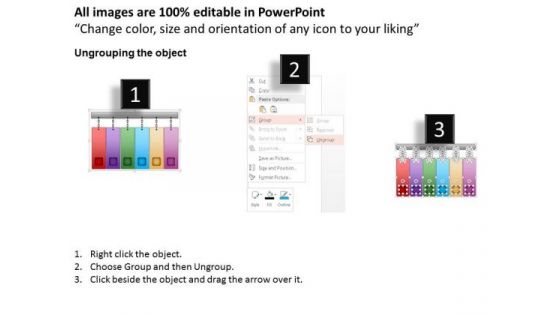 Business Framework Value Chain Text Boxes PowerPoint Presentation