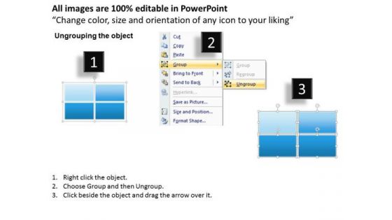 Business Framework Value Propositions Across Four Quadrants PowerPoint Presentation