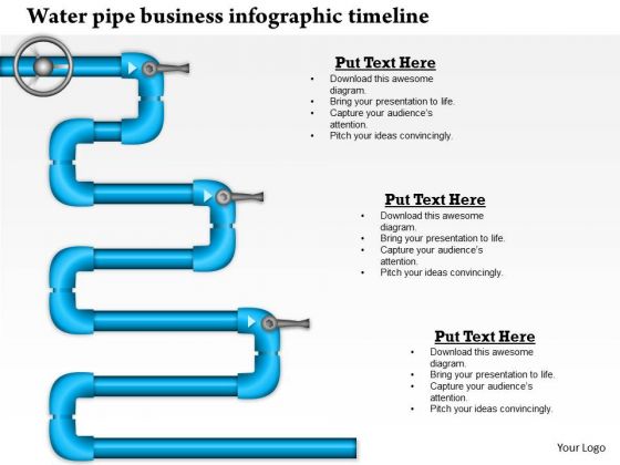 Business Framework Water Pipeline Business Infographic Design PowerPoint Presentation
