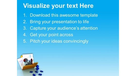 Business Graph And Chart In Folder PowerPoint Templates Ppt Backgrounds For Slides 0813