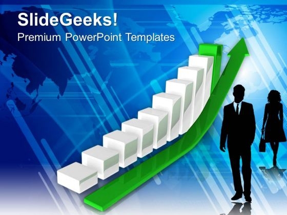 Business Growth Factors Reaching Heights PowerPoint Templates Ppt Backgrounds For Slides 0413