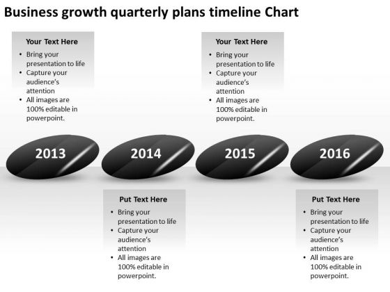 Business Growth Quarterly Plans Timeline Chart PowerPoint Templates Ppt Slides Graphics