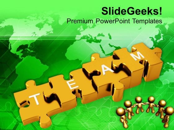 Business Growth With Teamwork PowerPoint Templates Ppt Backgrounds For Slides 0413