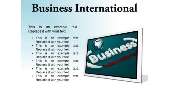 Business International Global PowerPoint Presentation Slides F