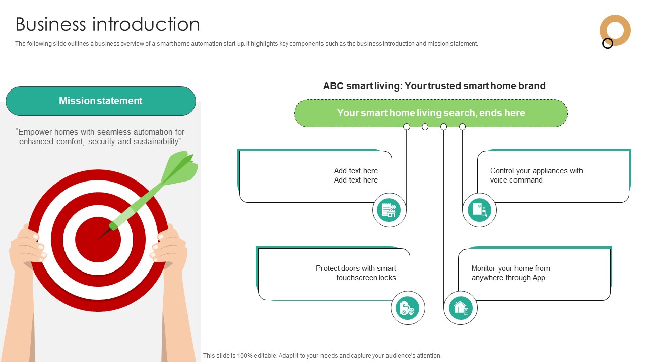 Business Introduction Domotics Go To Market Strategy GTM SS V