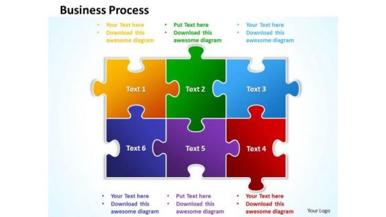 Business Leadership PowerPoint Templates Business Colorful Puzzle Business Process Ppt Slides