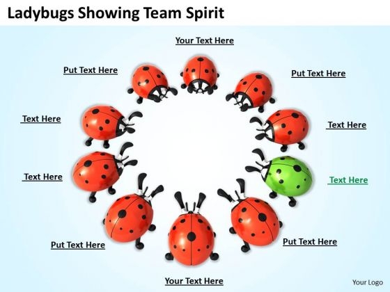 Business Level Strategy Ladybugs Showing Team Spirit Pictures