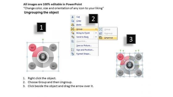 Business Life Cycle Diagram Implementation Of Plan 4 Stages Ppt PowerPoint Templates