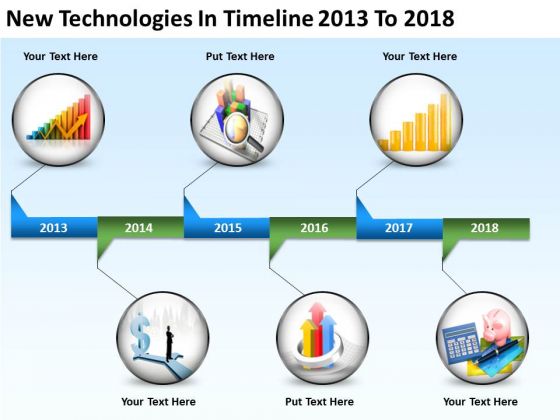 Business Life Cycle Diagram Timeline 2013 To 2018 PowerPoint Templates Ppt Backgrounds For Slides