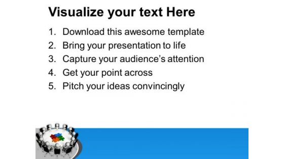 Business Meeting For Combining All Problems PowerPoint Templates Ppt Backgrounds For Slides 0713