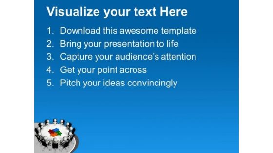 Business Meeting For Combining All Problems PowerPoint Templates Ppt Backgrounds For Slides 0713