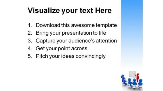 Business Meeting People PowerPoint Template 0810