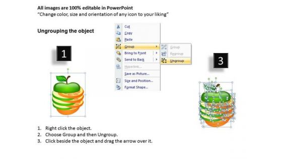 Business Merger Oranges And Apples PowerPoint Slides And Ppt Diagram Templates