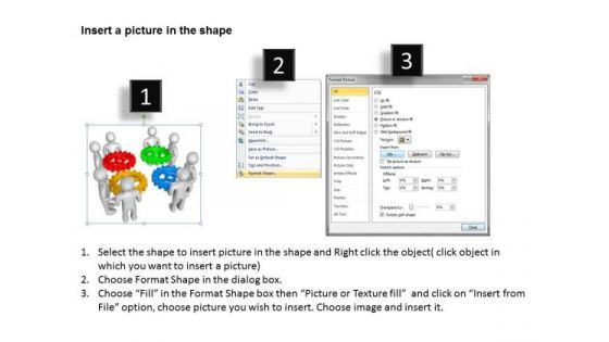 Business Model Diagrams 3d Teamwork Wheels People PowerPoint Templates Ppt Backgrounds For Slides
