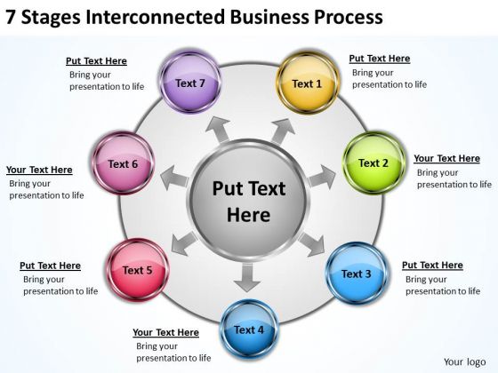 Business Model Diagrams PowerPoint Templates Free Download Process Slides