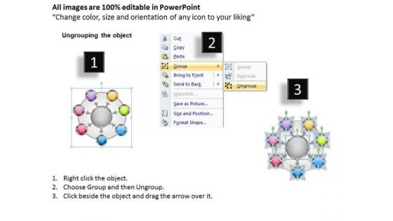 Business Model Diagrams PowerPoint Templates Free Download Process Slides