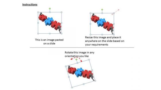 Business Model Strategy 3d People With Puzzle Adaptable Concepts