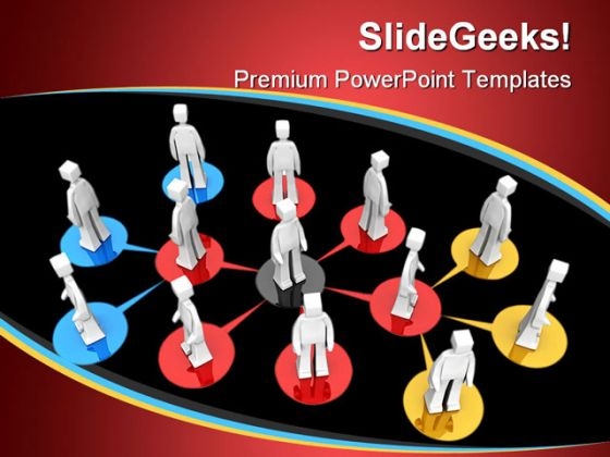 Business Network01 People PowerPoint Background And Template 1210