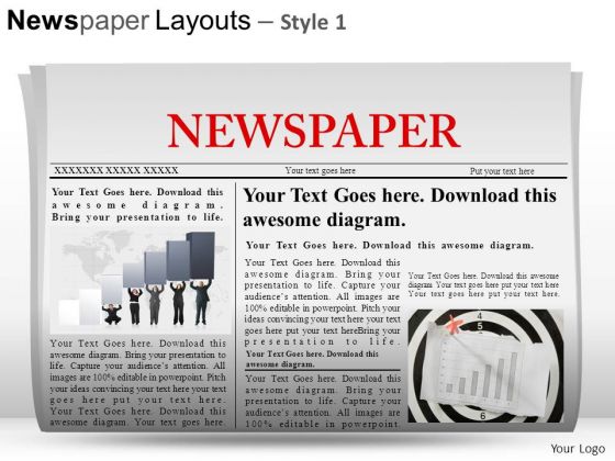 Business Newspaper Layouts 1 PowerPoint Slides And Ppt Diagram Templates
