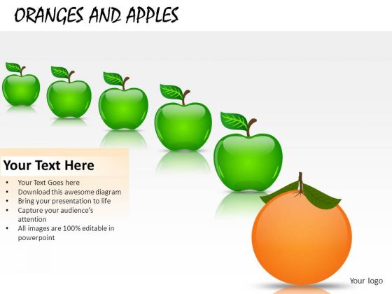 Business Oranges And Apples PowerPoint Slides And Ppt Diagram Templates