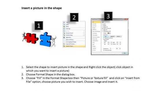 Business Organizational Chart Template 3d Man Assembling Puzzles Teamwork PowerPoint Templates
