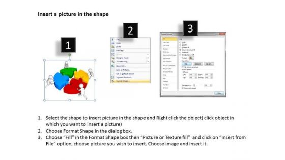 Business People Clip Art Circular Jigsaw Puzzles PowerPoint Templates Ppt Backgrounds For Slides
