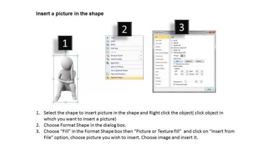 Business People Images 3d Man Sad Position Depressed PowerPoint Slides
