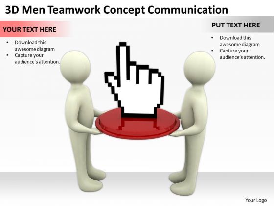 Business People Men Teamwork Concept Communication PowerPoint Templates Ppt Backgrounds For Slides