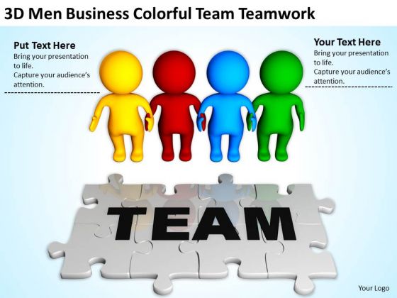 Business People Walking Colorful Team Teamwork PowerPoint Templates Ppt Backgrounds For Slides