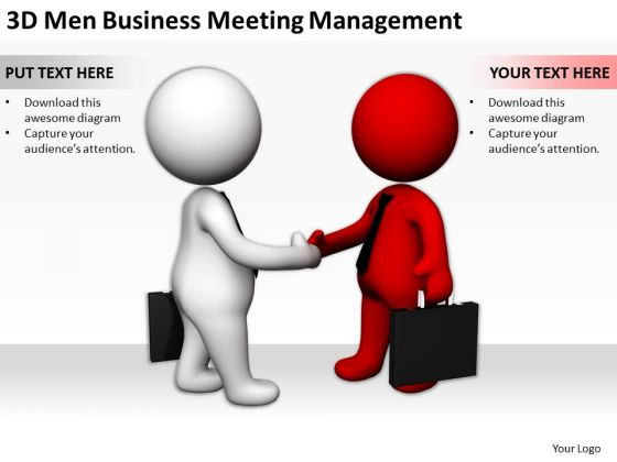 Business Persons 3d Men PowerPoint Presentations Meeting Management Templates