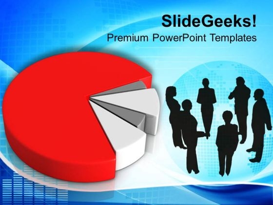Business Pie Chart Strategy PowerPoint Templates Ppt Backgrounds For Slides 0413