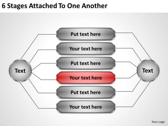 Business Plan And Strategy 6 Stages Attached To One Another Formulation