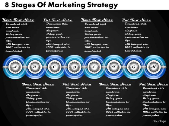 Business Plan And Strategy 8 Stages Of Marketing Strategic Planning Process Ppt Slide