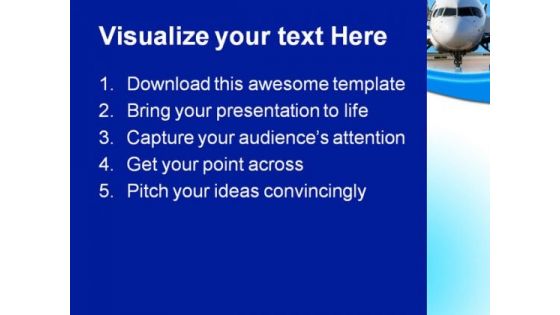 Business Plane Travel PowerPoint Templates And PowerPoint Backgrounds 0511