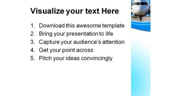 Business Plane Travel PowerPoint Themes And PowerPoint Slides 0511