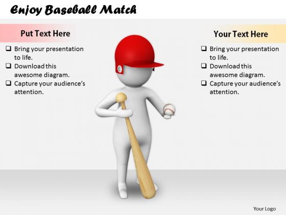 Business Policy And Strategy Enjoy Baseball Match Concept