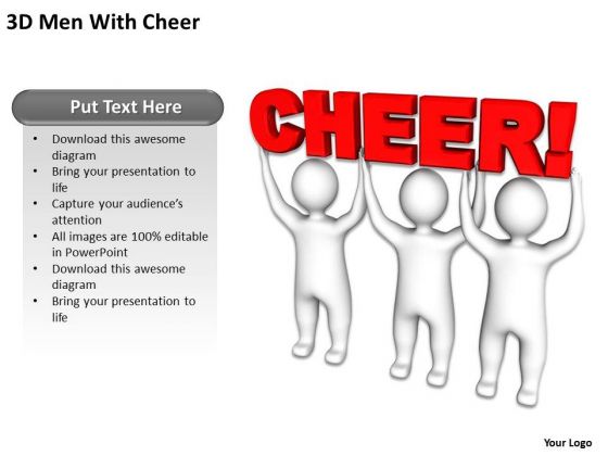 Business Power Point 3d Men With Cheer PowerPoint Templates Ppt Backgrounds For Slides