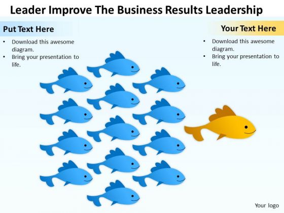 Business PowerPoint Template Leader Improve The Results Leadership Ppt Slides